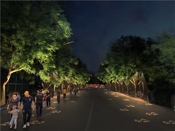 成都動(dòng)物園景觀燈光照明