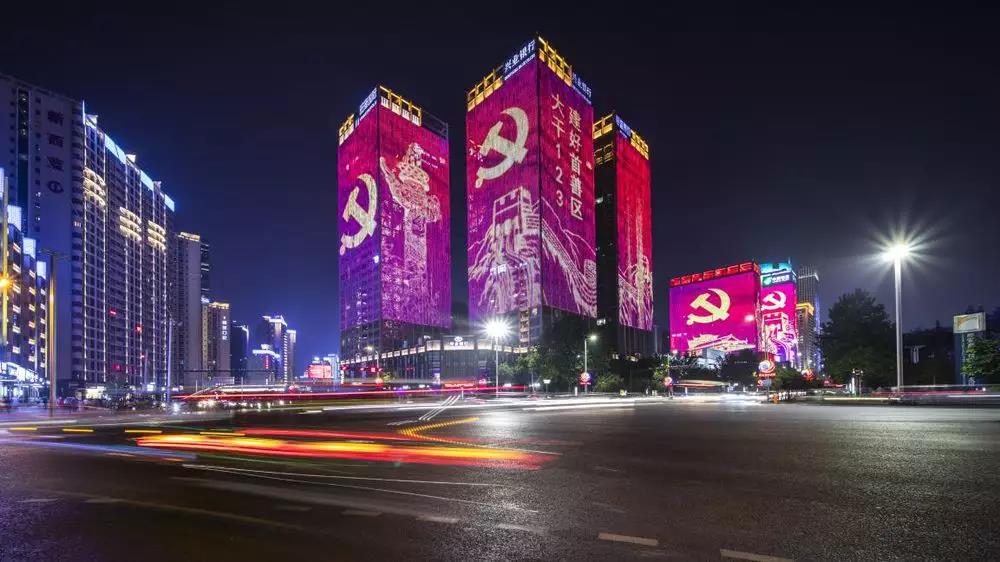 信達電通—西安高新區(qū)延平門北廣場亮化